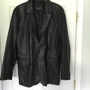 Men Leather Blazer